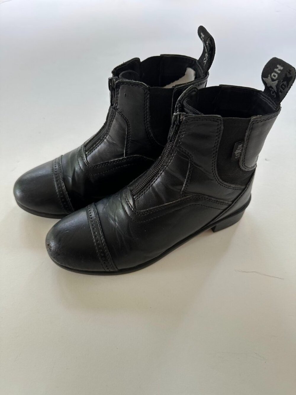 Saxon Black Riding Boots